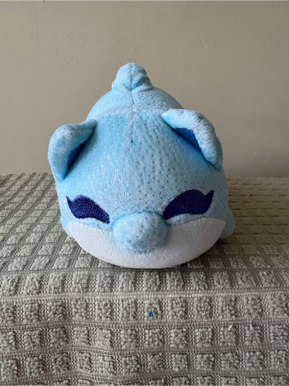 Aphmau meemeows Blue Plush Dolphin Stuffed cat Animal Soft Kids toy 6”